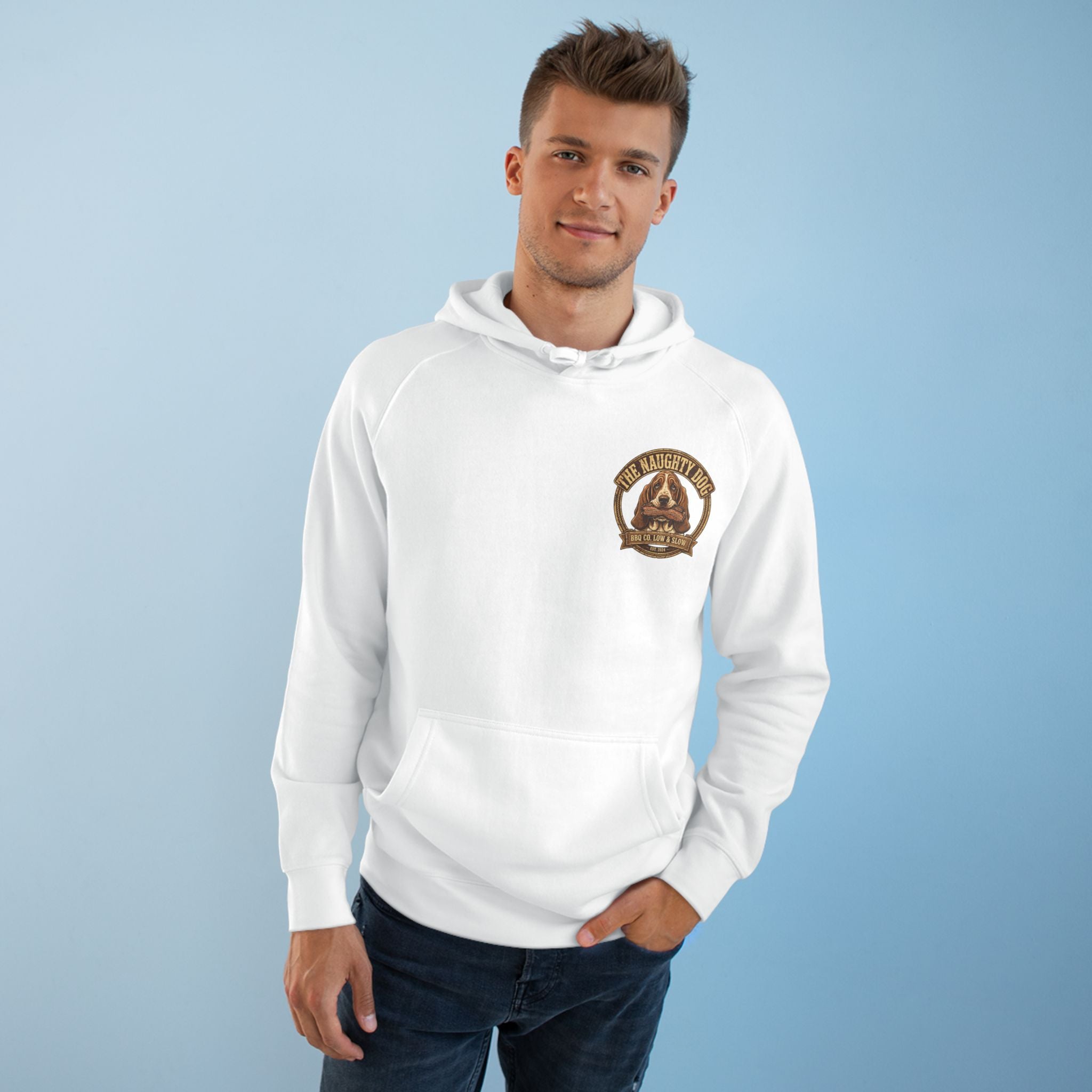 The Naughty Dog Hoodie - Retro Graphic Pullover