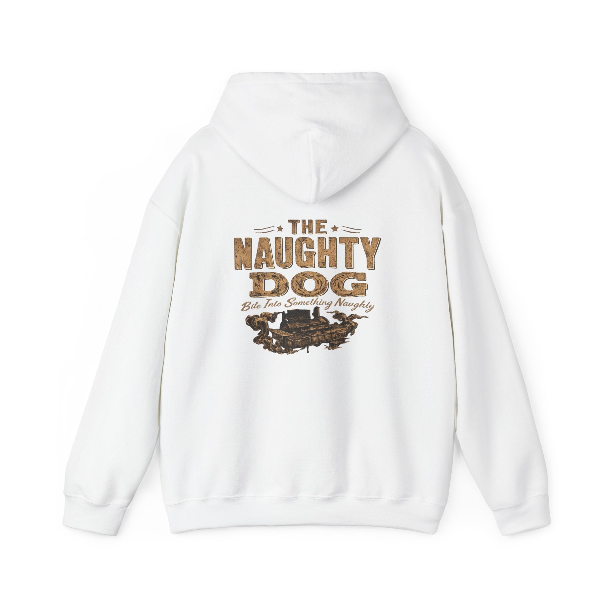 The Naughty Dog Vintage American Flag Hoodie — Basset Hound Graphic Sweatshirt