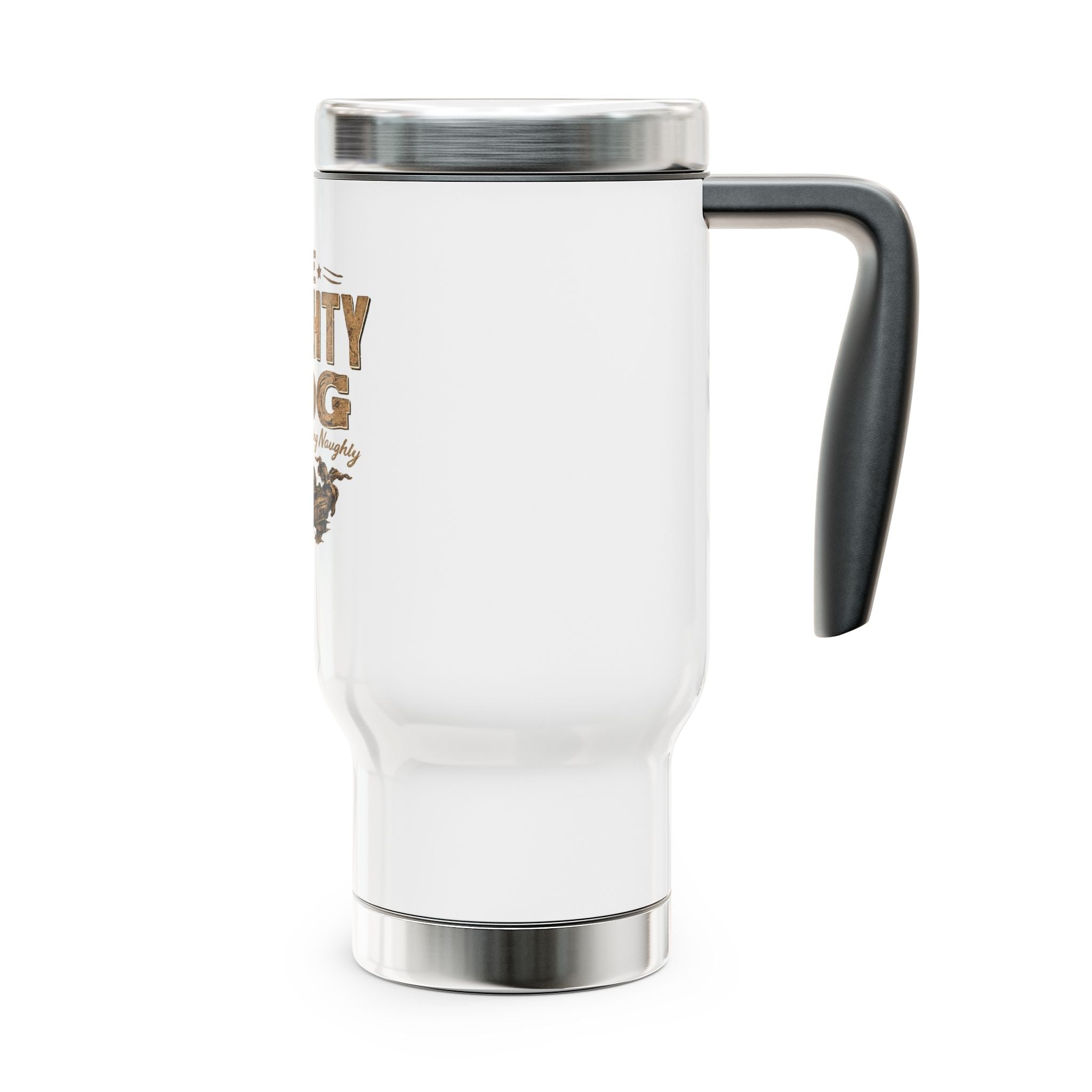 Travel Mug — The Naughty Dog "Bite Into Something Naughty" Stainless Steel 14oz