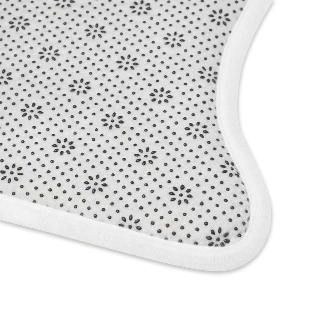 Patriotic Basset Hound Pet Feeding Mat — American Flag Dog Bowl Mat