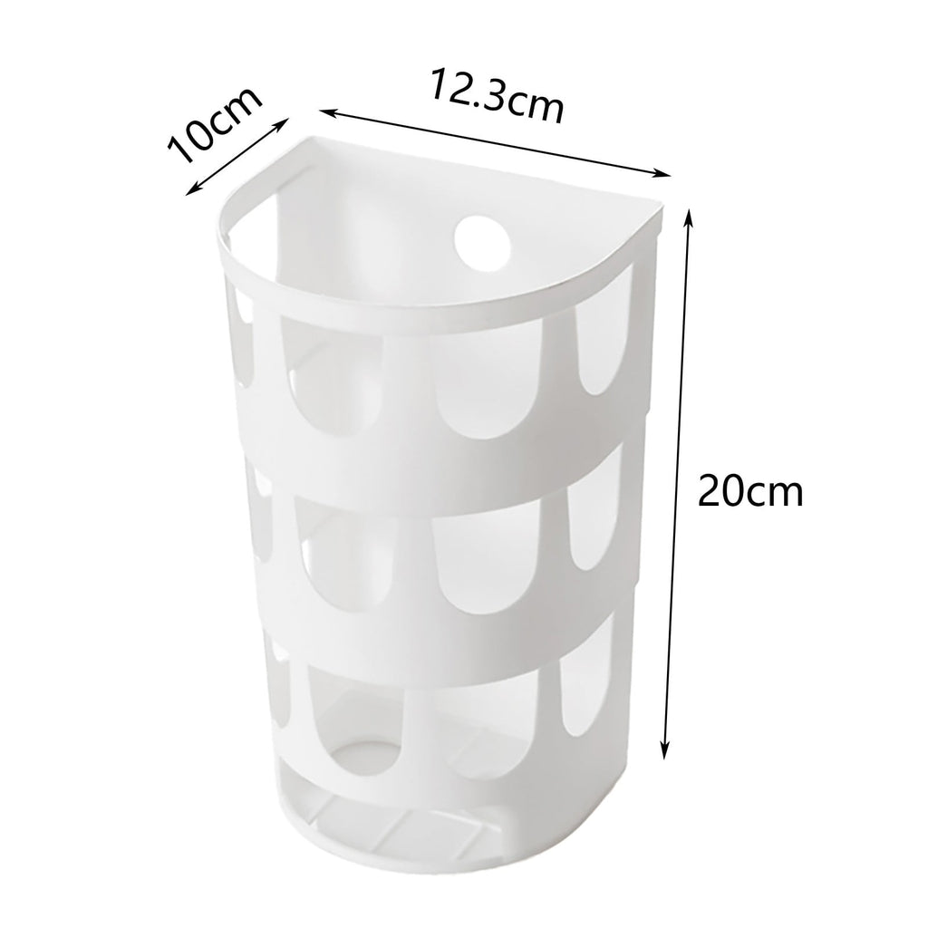 Rack ! Wall Mounted Garbage Bags Tray Storage Box Multipurpose Plastic Bags Holder Rack Kitchen Tableware Sundries Organizer, Wire Shelving Promotion Include 1Pc Storage Rack Green