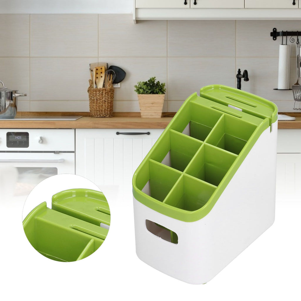 Cutlery Storage Box with Knife Rack Drain Chopstick Rack Kitchen Supplies Storage Rack